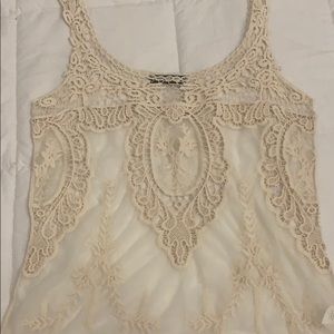 Urban X crochet/ sheer tank